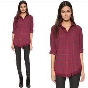 Current/Elliott Distressed Button Down